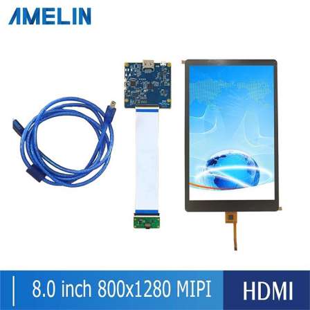8.0 inch HDMI to MIPI driver board vertical and horizontal screen adapter board with 800x1280 IPS LCD screen module