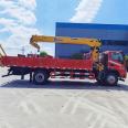 The manufacturer directly supplies Dongfeng Huashen DV3 single bridge XCMG 8-ton truck mounted crane with a single row cab cargo compartment of 6.1 meters