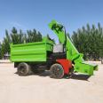 Cattle and sheep manure cleaning truck Farm manure cleaning machine Automatic loading diesel manure cleaning machine