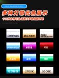 Home elevator decorative light with illuminated background plate RGB three color meteor ceiling