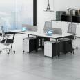 Bodson office desks, chairs, staff desks, 4-seater minimalist modern dual occupancy office furniture