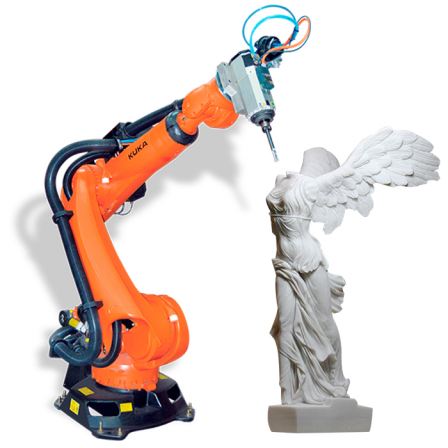 KUKA robotic arm granite engraving machine 3d Stone Carving engraver Robot CNC Router for marble sculpture