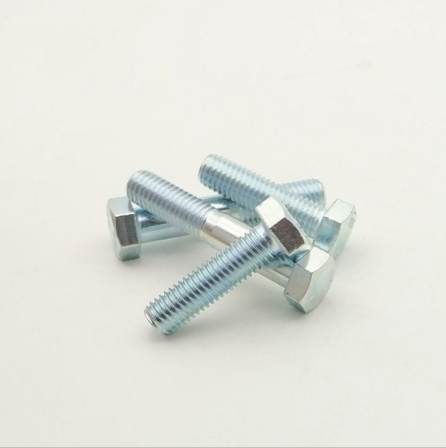 High quality stainless steel 304/316 hexagonal bolt M5 M6 with white zinc plated outer hexagon bolt