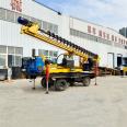 Building Engineering Foundation Piling Locomotive Loaded Mobile Drilling Machine Powerful Spiral Drilling Machine