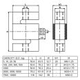 S-type weighing sensor STC tension and compression dual purpose force sensor 5kg-10t alloy steel nickel plated sensor