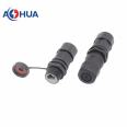 AHUA Australia China Assembled IoT Signal RJ45 Panel Waterproof Joint Network Cable Straight Socket Connector