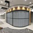 Shop sliding door, curved side pull crystal roller shutter door, Mingxuan aluminum alloy folding door