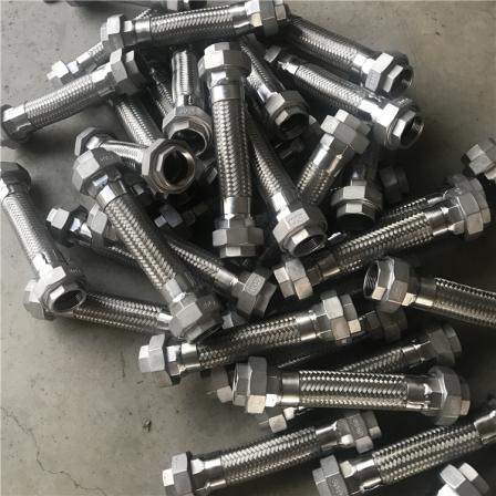 Clamp type metal hose oil free joint stainless steel corrugated pipe welding type soft connection