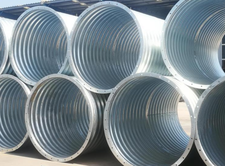 Tunnel culvert assembly, galvanized steel corrugated pipe culvert, roadbed drainage corrugated pipe culvert
