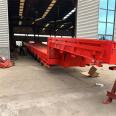 13 meter hook plate semi trailer 12.5 meter excavator trailer hydraulic ladder semi trailer anti wear