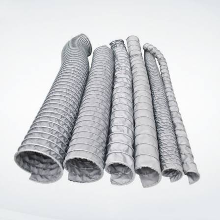 Glass fiber coated cloth resistant spiral ventilation and expansion air duct PVC smoke exhaust pipe Nylon cloth ventilation air duct