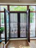 Jingang net folding screen door, Yimeida opposite pull Jingang invisible anti-theft screen door, manual lock, side pull mosquito door