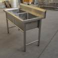 Polish kitchen stainless steel sink with bracket, simple dishwashing basin, countertop, integrated cabinet, vegetable basin, sink