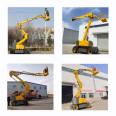 10/12 meter curved arm lifting platform, telescopic folding arm, straight arm hydraulic high-altitude work climbing vehicle elevator