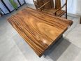 Yuanmufang South American walnut solid wood large board, all square 168 * 81 * 6 new Chinese style log tea table, desk, office desk