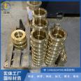 Copper tube spiral oil groove ZQSn5-5-5 copper shaft sleeve piece assembly machine copper bushing processed by copper brocade manufacturer