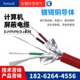 National standard pure copper tape shielded sheath cable RVVP1-25 core * 0.12-10 square meter signal transmission control line