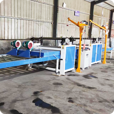 New cold and hot dual-purpose adhesive film flat pasting machine, aluminum honeycomb board, European pine board, wood veneer veneer veneer machine can automatically up and down the board