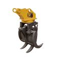 Vehicle mounted fixed hydraulic single cylinder grab 80 excavator wood grabbing and clamping machine