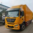 Automatic transmission box truck Dongfeng Tianjin 6m 8 4X2 Cummins 290 horsepower 9.6 meter flying wing car