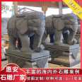 Place marble elephant at the entrance of the temple and hotel, with a 3-meter granite nose shaped stone elephant supporting customization