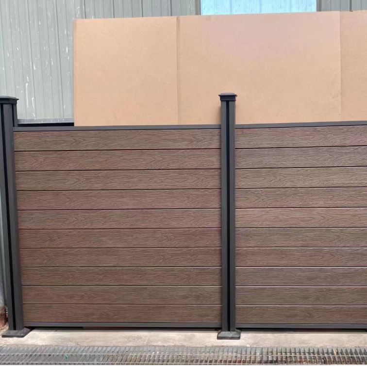 Plastic wood fence, outdoor garden, courtyard, villa, yard enclosure, terrace, wooden plastic fence enclosure