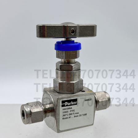 Parker Needle Valve HNVSM6A American Parker Ferrule Needle Valve 6mm Double Ferrule Connection Instrument Valve