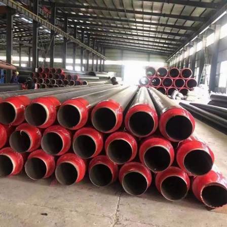 Fangda directly buried insulation steel pipe prefabricated insulation directly buried steel pipe polyurethane steel sleeve steel steam insulation pipe