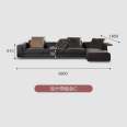 Guchi Italian Minimalist Piano Key Technology Fabric Sofa Small Family Living Room Straight Row Designer Multi Seat Furniture