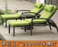 Gaoli Outdoor Reclining Chair Manufacturer Outdoor PE Imitation Vine Beach Chair Line Vine Reclining Bed Hotel Swimming Pool Leisure Chair Customization