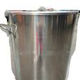 Juyu Stainless Steel Bucket P-3377 Food Turnover Bucket with Castors, Stainless Steel Storage Tank, Primary Supply