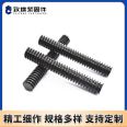 T-shaped lead screw trapezoidal galvanized lead screw high-strength full thread trapezoidal lead screw matching nut