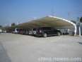 Toll station membrane structure Charging station shed landscape shed integrated design and installation