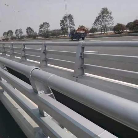 Bridge anti-collision guard rail, elevated overpass landscape pedestrian guard rail