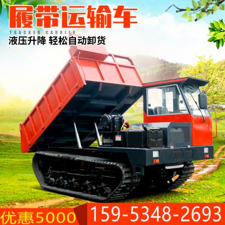 Paddy Field Crawler Transporter 3 Ton Sibu High Power Crawler Dump Mountaineering Cart Customized