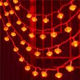 Red Lanterns, New Year Colored Lanterns, Joyful Pendant Lantern Strings, Spring Festival Decorative Flashing Lantern Festivals, LED Chinese Knot Lantern Strings