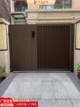 High end villa door, aluminum sliding door, baked paint wholesale, small entrance door, louvers, brushed solid wood, black