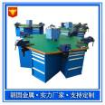 Langgu Heavy Equipment Hexagonal Fitter Platform Technical School Training Mold Hexagonal Operation Platform Six Station Workstation