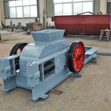 pebble pair roller sand making machine, double roller extrusion type kaolin crusher
