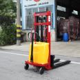 Dingguan semi electric 1 ton/2 ton transport truck, semi-automatic lifting, loading and unloading truck, lifting 2.5m