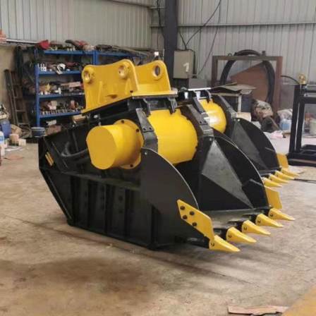 200 excavator crushing bucket, building concrete crusher, hydraulic jaw type stone crushing bucket