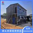 Construction site activity board room, color steel plate room, double layer activity room, double slope roof structure for residents