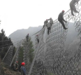 Active slope protection net galvanized flexible steel wire rope diamond net CN/06/300 mountain tunnel stone blocking net