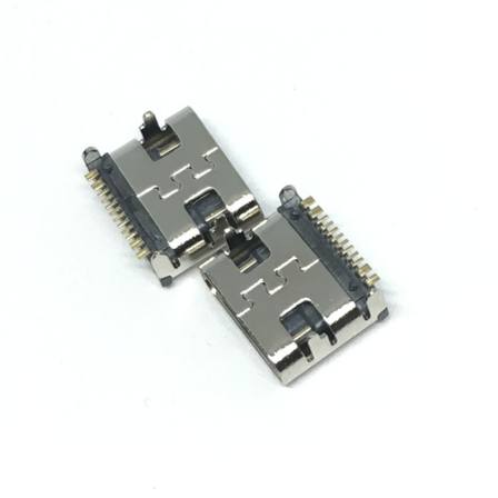 Xinfenglei TYPE C female base 14Pin 180 degree plug-in board H=10.0 bulletless type-c connector