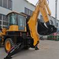 Qiyang QZ40-28 project uses a 2.5-ton large two end busy forklift with front shovel and back shovel integrated machine