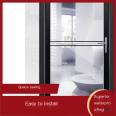 Easy to install frameless glass swing doors and windows on the right side of the door. Manufacturer: