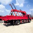 Dongfeng DV3 single bridge small 8-ton truck mounted crane, 4-section straight arm crane, optional for XCMG Sany Shimei