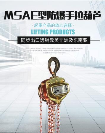 5-ton 9-meter explosion-proof circular chain hoist is durable, time-saving, and labor-saving for use in explosive hazardous areas