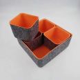 Colored felt storage box Heat setting multifunctional felt box storage basket Storage basket