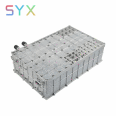 Customized aluminum castings enclosure for electric vehicle power controller and RF microwave amplifier hyprid coupler